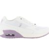 Ela Comfortable Trainer for Nurses in White with Lilac