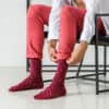 'FancySocks' Patterned Cotton Knee-high Compression Socks 15-21 mmHg - Image 11